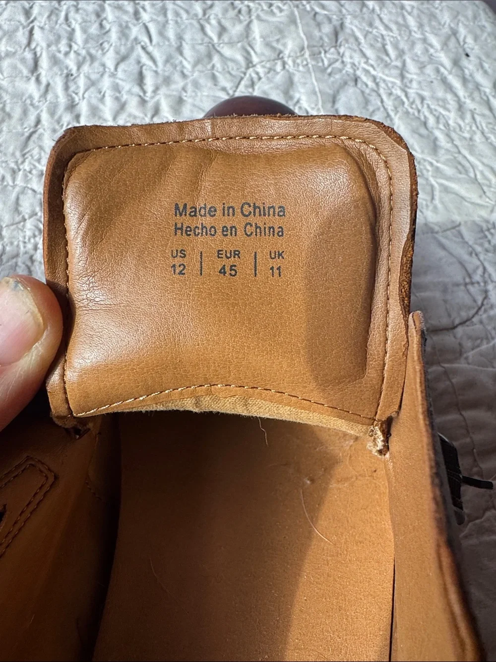 Aldo Brown Leather Double Monk-Strap Oxfords